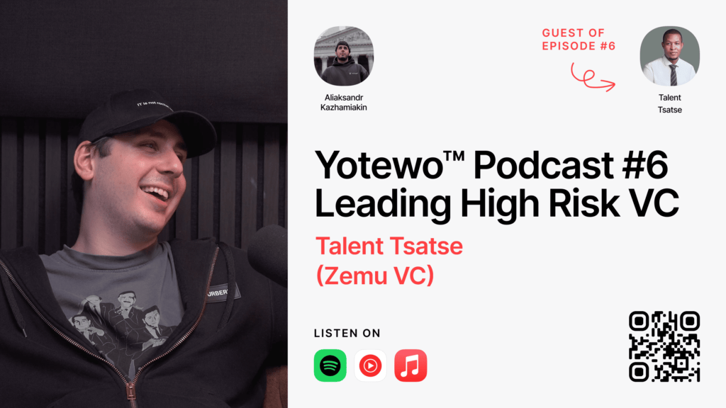 Yotewo Podcast #6: Leading High Risk VC – Talent Tsatse (Zemu VC)